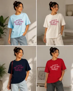 تیشرت باکسی طرح women